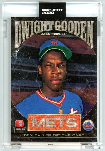 Topps Project 2020 Dwight Gooden New York Mets by Ben Baller '85 Design Card#86!