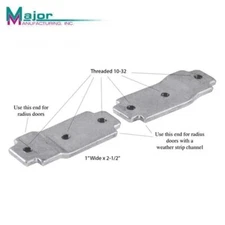 MAJOR LMB-033 Bracket (S) For Adams Rite Locks for Alum Radius Door Frames 1pair