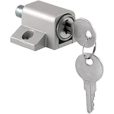 Prime-Line U 9861 Sliding Door Keyed Lock, Push-In – Replace Broken Parts and