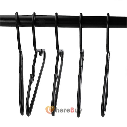 Small Non-Slip Plastic Clothes Hangers – 5/10/20/50 Pack, Black, White, Red - Picture 29 of 36