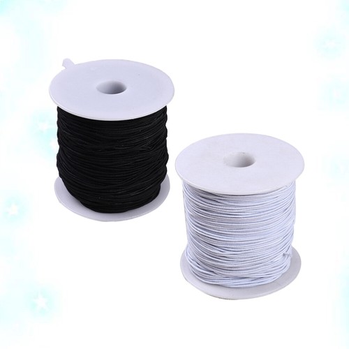 2PCS Elastic Ribbon Band Ear Rope String Elastic Strap Earloop Elastic Spool - Picture 10 of 12