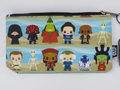 Loungefly Star Wars Phantom Menace Makeup Bag Pencil Case NEW With