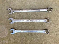 3 Vintage Japan Cen-Tech Large Combo Wrenches 1 1/4", 1 1/8", 1 1/16"