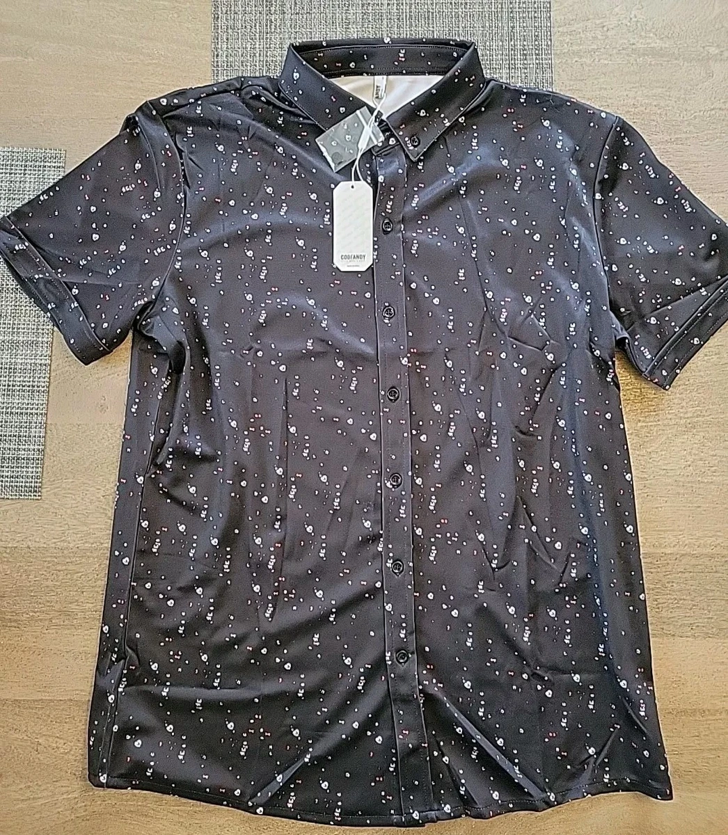 COOFANDY Herenhemd met korte mouwen, regular fit, business, visgraatpatroon, zomerhemd, vrijetijdshemd met zak, onderhoudsvriendelijk, wit, XL