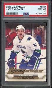2015-16 UPPER DECK #C114 - JARED MCCANN YOUNG GUNS CANVAS - PSA 10 POP 15