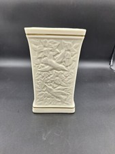 Lenox Hummingbird Embossed Morning Glory Vase 24K Gold Trim Made in USA Vintage