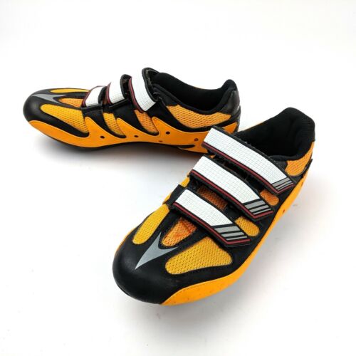 adidas Girano chaussures de cyclisme de route jaune/orange noir taille 6 US 39 EU - Photo 1 sur 12