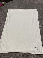 Carters OS Baby Blanket White Lamb Sheep Plush Velour Sherpa Reverse