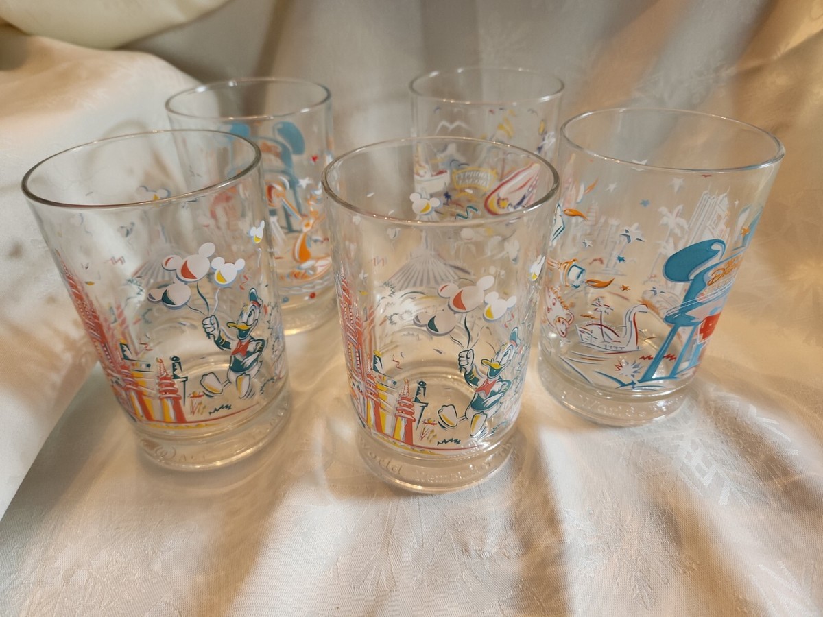 WALT DISNEY WORLD 25th ANNIVERSARY 1996 McDonalds GLASS Set
