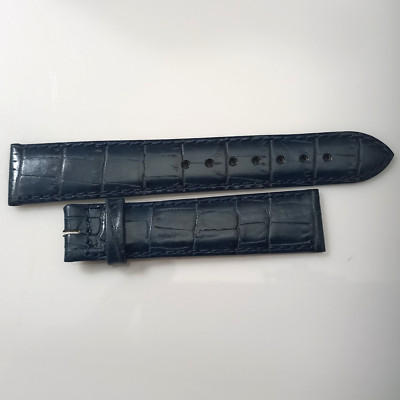 VINTAGE ROLEX 18X16 MM BLUE LEATHER BAND STRAP  