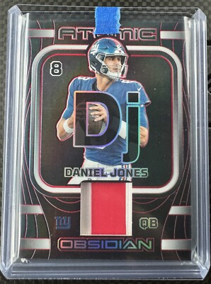 2023 Panini Obsidian Daniel jones SSP Atomic Red Patch #/8