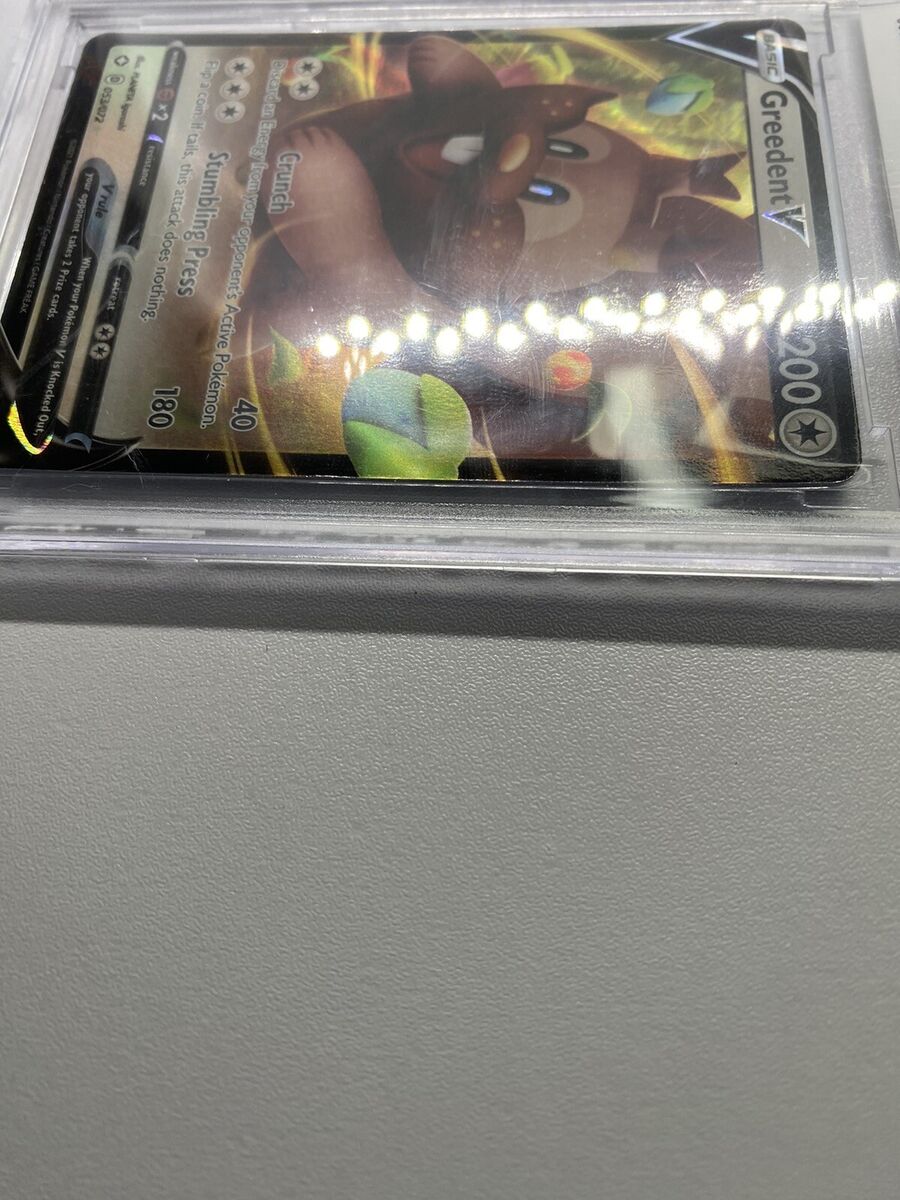 2021 Pokemon SWSH 053/072 Greedent V BCCG GRADE MINT 10 2021 Pokemon SWSH 053/072 Greedent V BCCG GRADE MINT 10