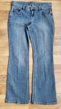 Lands End Medium Wash Bootcut Mom Blue Jeans Womens Sz 10 W34 L32 J127 