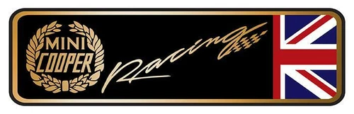MINI COOPER RACING Laminated Vinyl Sticker