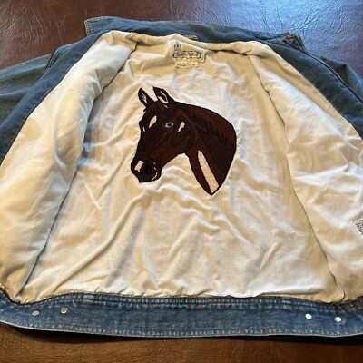Rare Vintage 70s/80s London Fog Denim Jean Jacket With Embroidered