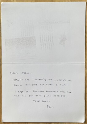 Ricky Ruggles RICK RUGGLES, 100% AUTHENTIC AUTOGRAPHED GREETING CARD, ARTIST, WOW ...