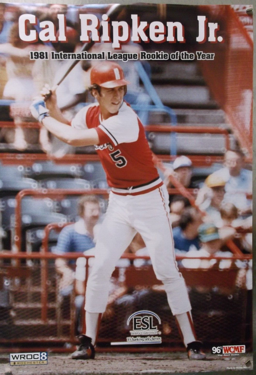 CAL RIPKEN JR Rochester Red Wings Poster 16 1/2 x 24 | eBay