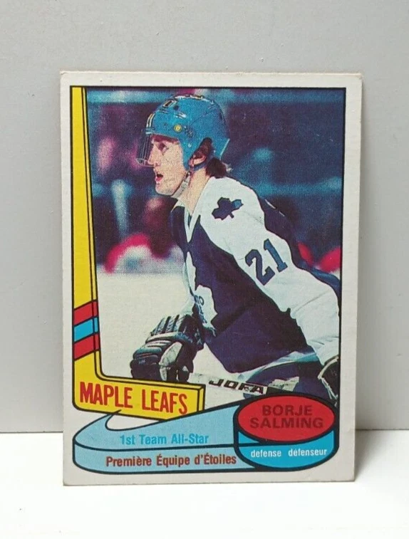 1980 O-Pee-Chee #85 Borje Salming Toronto Maple Leafs - Image 2 of 3