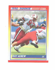 Ray Agnew Defensive End #293 Score 1990 Rookie Football Card