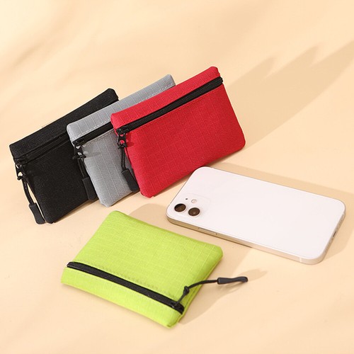 Woman Mini Purse Zipper Short Wallet Canvas Bag Pouch Beg Coin Bag Card Holder - Picture 6 of 31