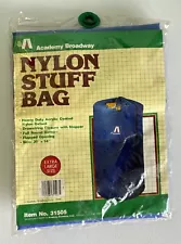 RARE VINTAGE 1988! Academy Broadway Blue Nylon "Stuff Bag" Sack Large 30"x14"