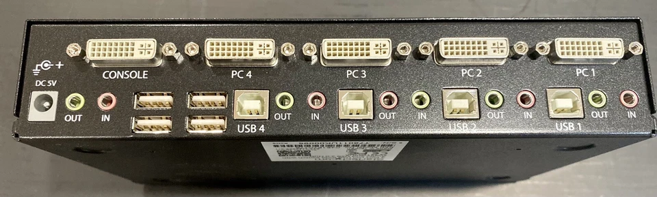StarTech 4 Port DVI USB KVM Switch with Audio & USB 2.0 Hub - SV431DVIVA - Image 3 of 4
