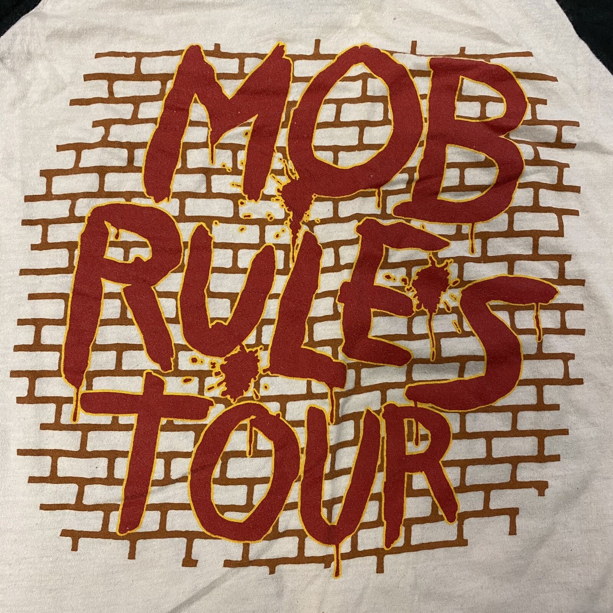Rare Vintage 1981 Black Sabbath The Mob Rules Tour Shirt Adult 