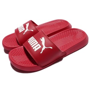puma slippers red
