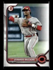 2022 Bowman Draft Paper Leonardo Balcazar Cincinnati Reds #BD-91 5 Card Lot