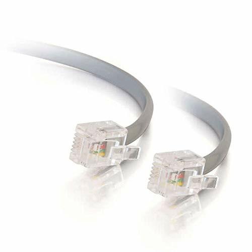 C2G 3 m RJ11 6P4 C straight Modular cable 3 m Silver (k1d)