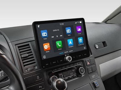 For VW T5 Multivan 10'' DAB Car Radio Navigation Bluetooth Wireless Android Auto