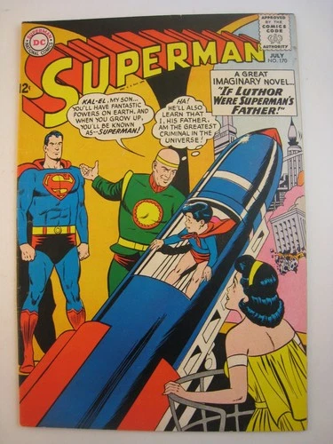 Superman #170 Nice Silver Age Superhero Vintage DC Comic 1964 VF
