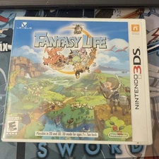 **NO GAME** Fantasy Life (Nintendo 3DS, 2014) Case and Manual Only