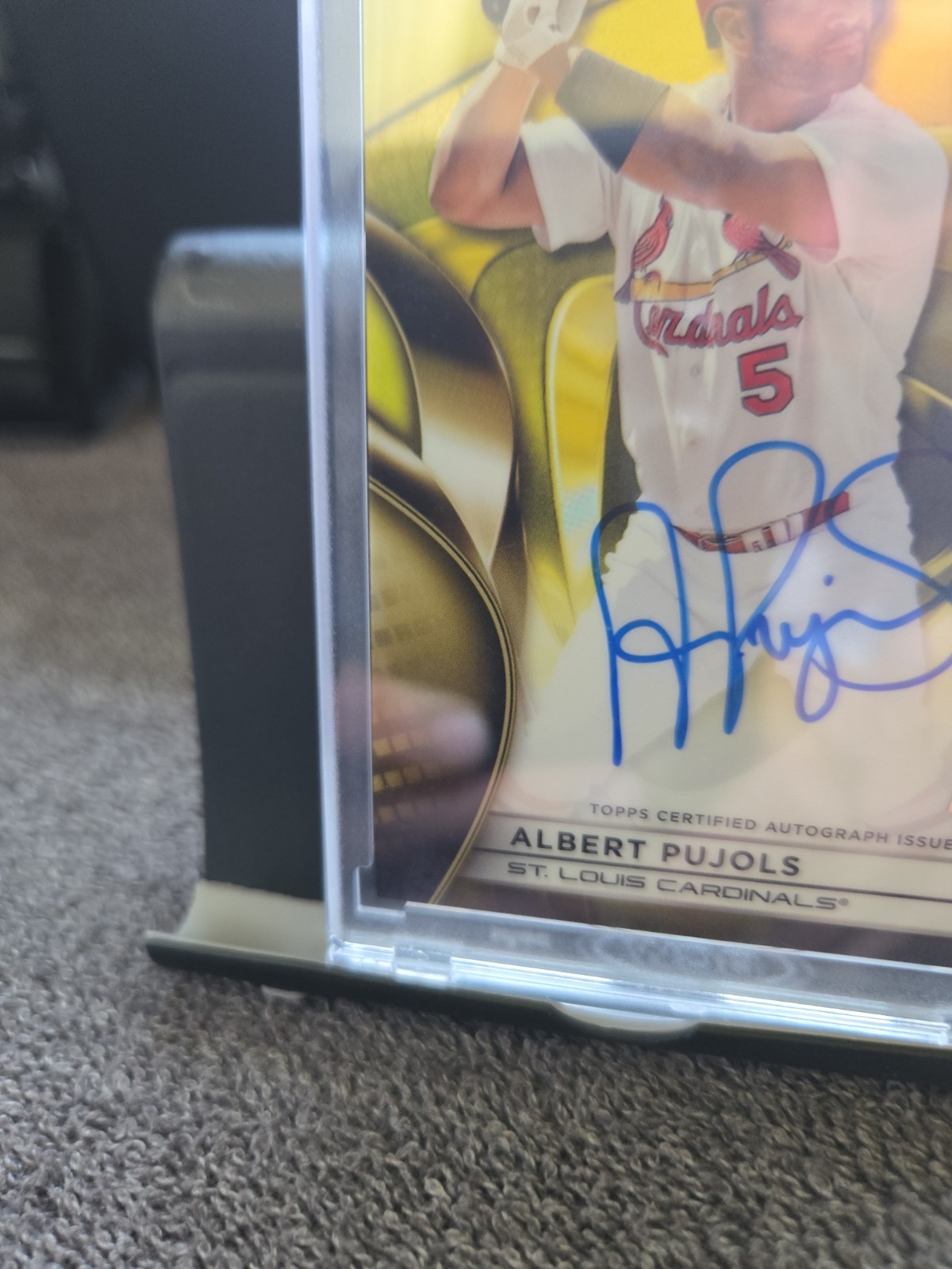 2025 Topps Chrome Black Albert Pujols Gold Refractor Auto /50 DIRECT From Topps view 6