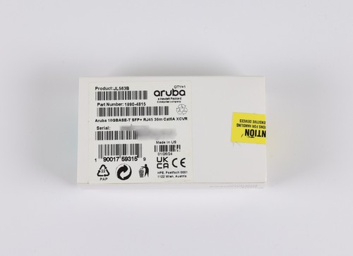 HPE/HP Aruba JL563B 10G BASE-T SFP+ 30m CAT6A XCVR 1990-4815 mGBIC NEW - Picture 4 of 4