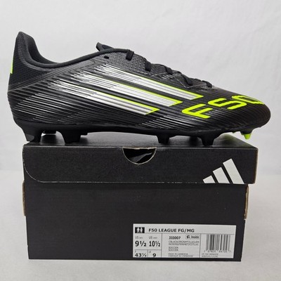 Adidas F50 League FG MG Soccer Cleats JI0007 Black Lucid Lemon Mens Size 7 adidas F50 League FG/MG Black/Iron Metallic/Lucid Lemon  main image 3