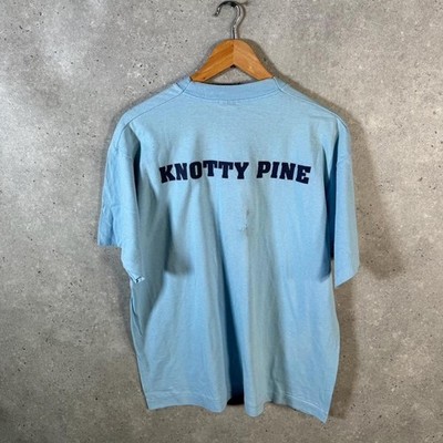 Vintage Screen Stars Knotty Pine 90s USA Single Stitch T-Shirt Herren XL blau