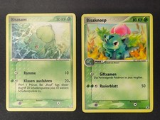 Pokemon Karten Bisasam 55 112 Bisaknosp 35 EX Feuerrot Blattgrün deutsch Vintage