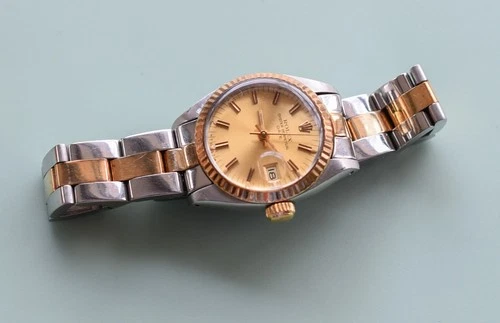 Vintage Ladies ROLEX 6917 Oyster Perpetual Date 78343 Oyster Band 1980