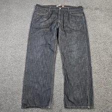 Levis 569 Jeans Mens 42x32 Actual Straight Loose Fit Dark Wash Relaxed