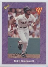 1991 Classic Mike Greenwell #18 5wg