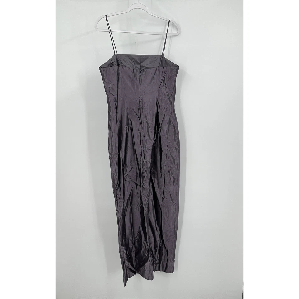 JS Collections Womens Minimalist Formal Gown Size 10 Slate Purple Evening - Image 2 of 4