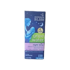 Mommy’s Bliss Gripe Water Night Time, 1 Month+, 4 fl oz Exp 05/2026