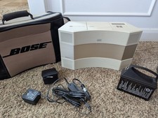 Bose Acoustic Wave Music System W Bluetooth Remote N Powered Travel Case
