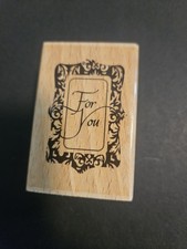 Hampton Art Kolette Hall FOR YOU Wood Mounted Rubber Stamp New