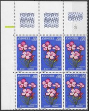 ANDORRE FRANCAIS N°231** en Bloc de 6 valeurs - Cote 6.00 €