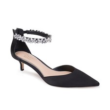 Women's Jewel Badgley Mischka Robles Kitten Heel Evening Pumps Black