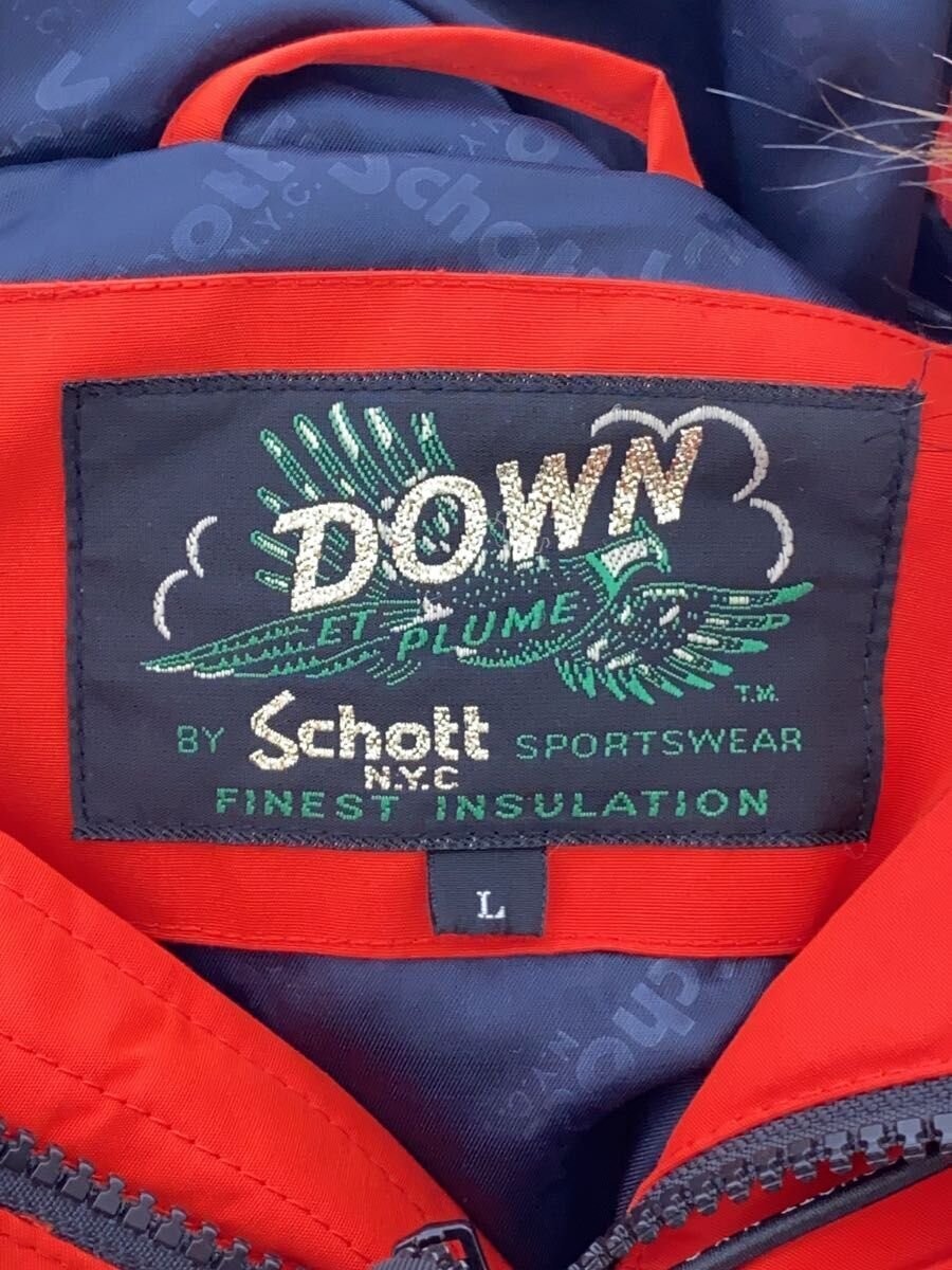 Schott Down Jacket L Polyester Red Plain - image 3