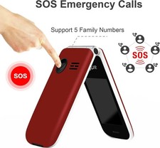 NEW Artfone F20 Senior Flip Mobile Cell Phones Unlocked Big Button Long Standby