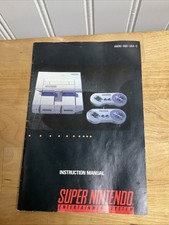 Super Nintendo entertainment system instruction manual SNES